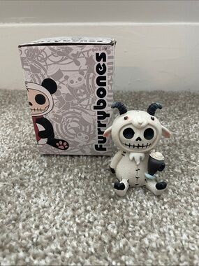 Furrybones Skeleton Goat Figurine